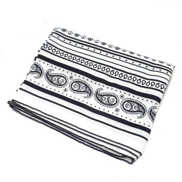 Auth HERMES Carrejean/Shawl Carre 140 H243374S Brown Black Cashmere Silk - Scarf - Picture 1 of 6